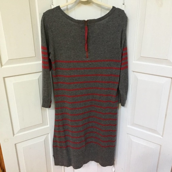 Hatley Gray & Red Striped Knit Dress - Picture 12 of 16